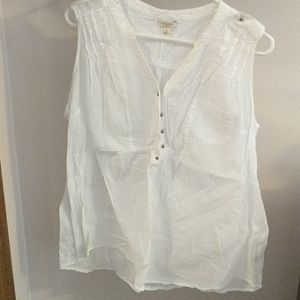 Sleeveless sheer top